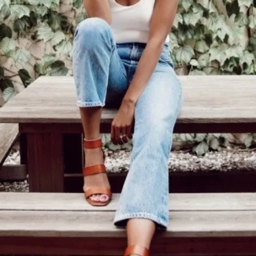 Madden Girl clyde heeled sandal in cognac